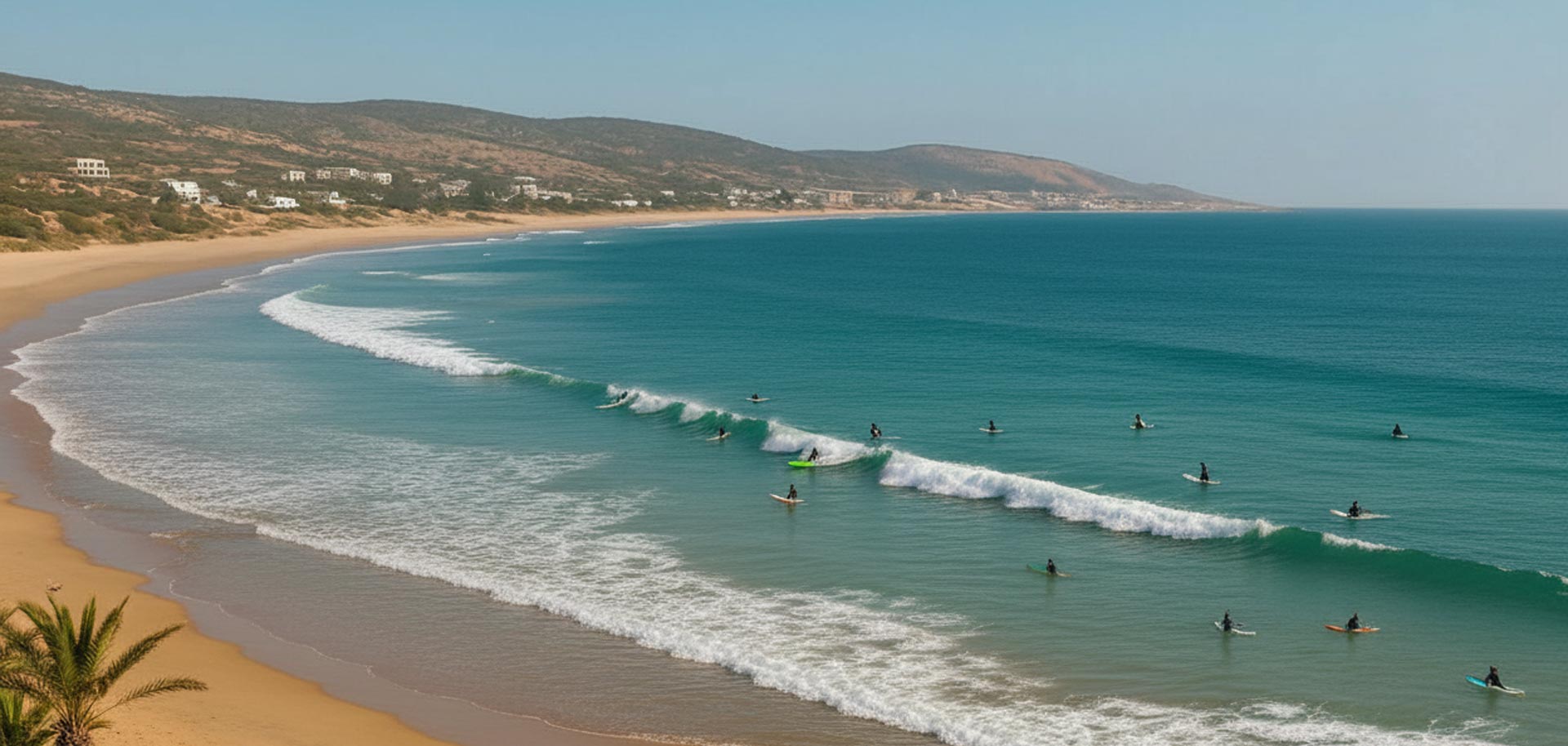 paysage surf au Maroc à Sidi Kaouki et Essaouira