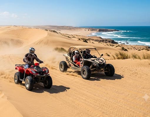 quad et buggy dans les dunes autour d’Essaouira
